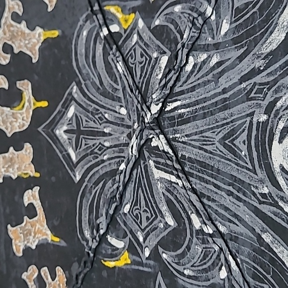 AFFLICTION LIVE FAST SILVER FOIL BLACK LAVA WASH TEE-SHIRT - Picture 9 of 16